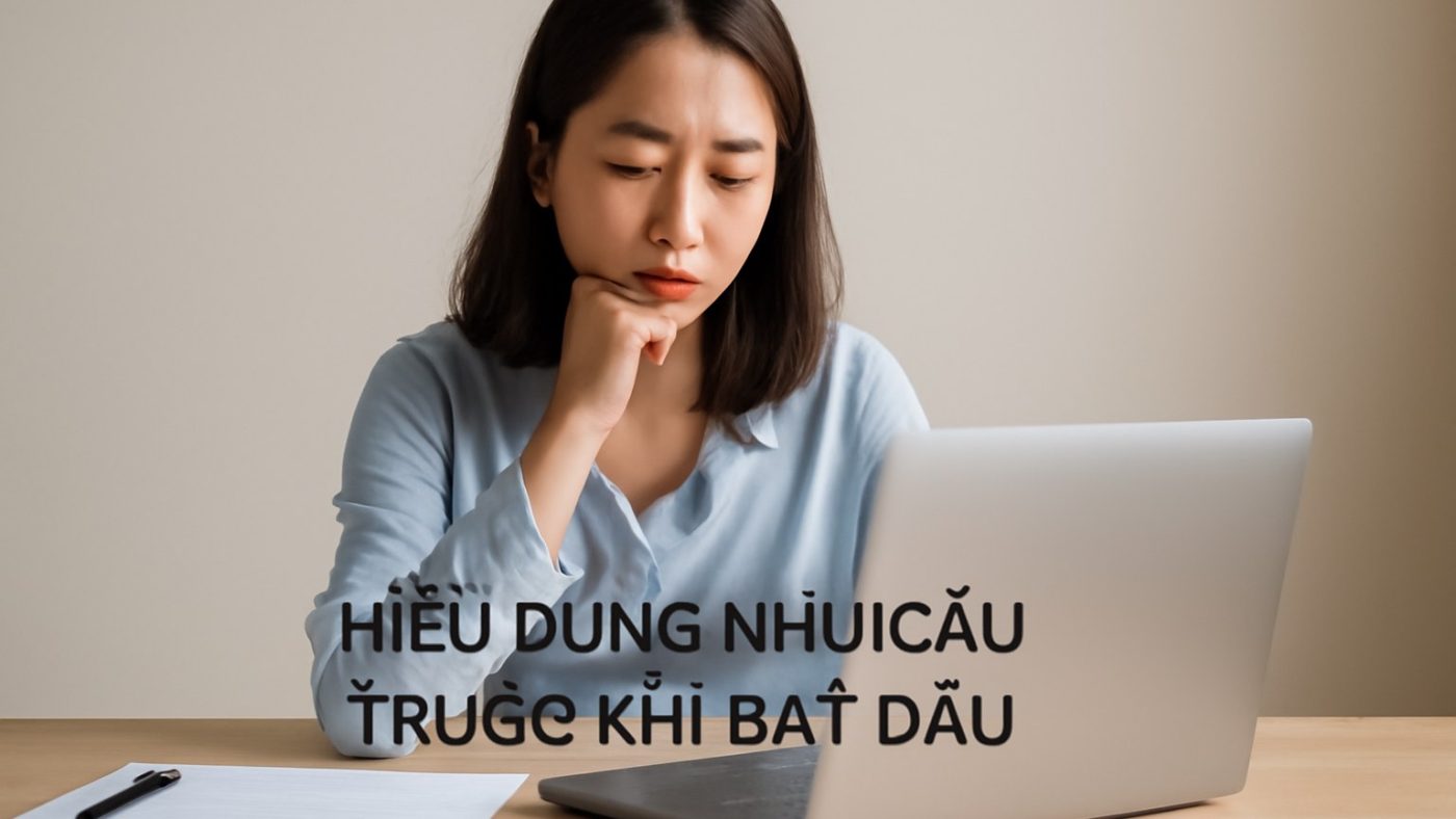 Minh họa: Hiểu đúng nhu cầu trước khi bắt đầu