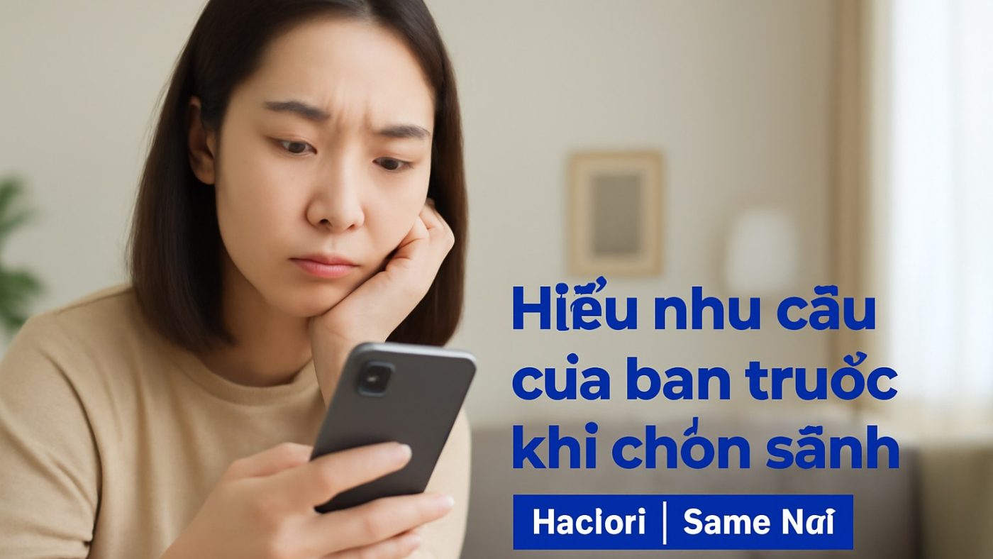 Minh họa: 1) Hiểu nhu cầu của bạn trước khi chọn sảnh